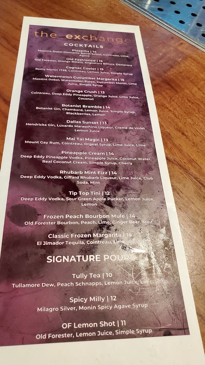 The Exchange Food Hall Menu - Image 3